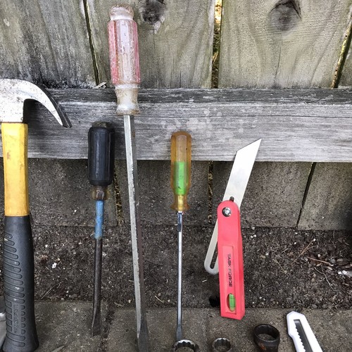Lot of 35 Tools Pliers Cutters Allen Wrenches Hammer Level & Vintage Wrenches - Picture 5 of 5