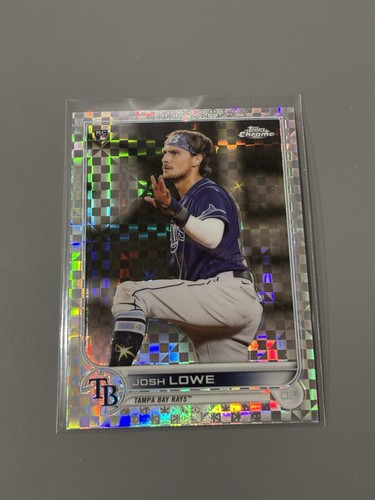 2022 TOPPS CHROME X-FRACTOR JOSH LOWE RC TAMPA BAY RAYS #83 - Foto 2 di 3