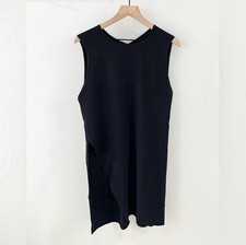 Zara Side Slit Dress Navy Size Medium