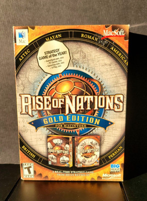 Rise of Nations Gold Edition Mac 2004 NEW Sealed Apple Strategy Game