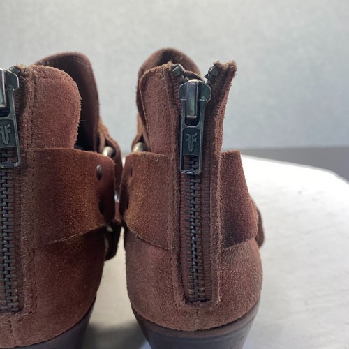Frye Rusty Brown Women's Ray Harness Back Zip Ankle Boot US Size 8M Booties - Bild 10 von 13
