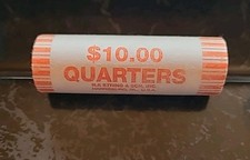 DELAWARE 1999  P  STATE QUARTERS - UNCIRCULATED BANK ROLL - TAILS/TAILS