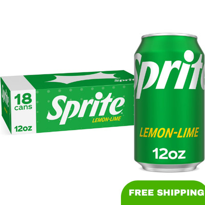 Sprite Lemon Lime Soda   12 fl oz Cans (18 Pack)