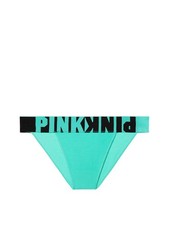 Victoria's Secret PINK Seamless Bikini Panty Seafoam Logo