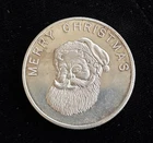 1 oz Silver Round .999 Merry Christmas Santa Clause Happy New Years