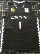 Lance Stephenson #1 China LiaoNing Basketball Jersey White Black Custom Printed