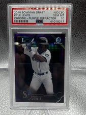 2016 Bowman Draft - Chrome Draft Picks Kyle Lewis #BDC-60 Purple Refractor /250