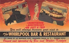 Niagara Falls New York Whirlpool Bar and Restaurant Vintage Postcard AA104038