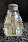 Dalzell, Gilmore & Leighton Glass Co Amber Klondike  Salt Shaker  1898c — photo 3
