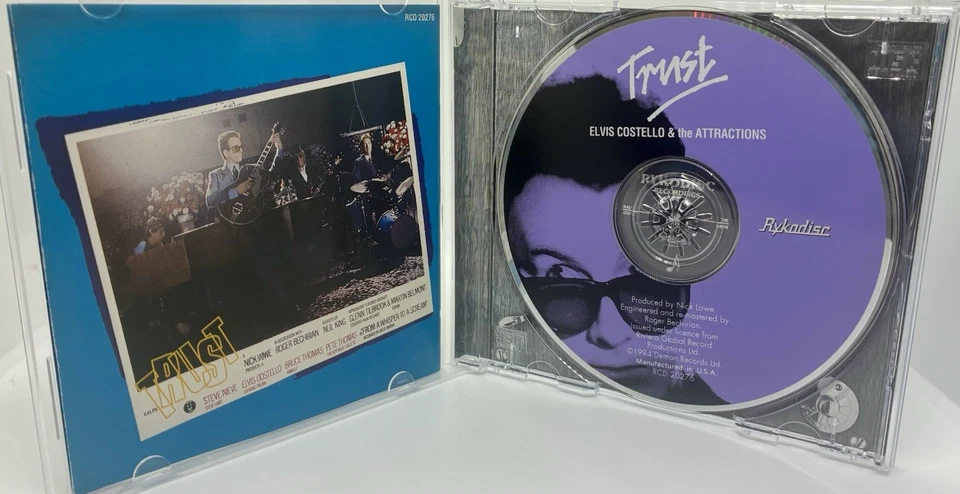 ОЧЕНЬ ХОРОШО - Элвис Костелло: доверие компакт-диск оригинальный 1-й пресс RCD 20276 RYKODISC 1994 - Изображение 2 из 3