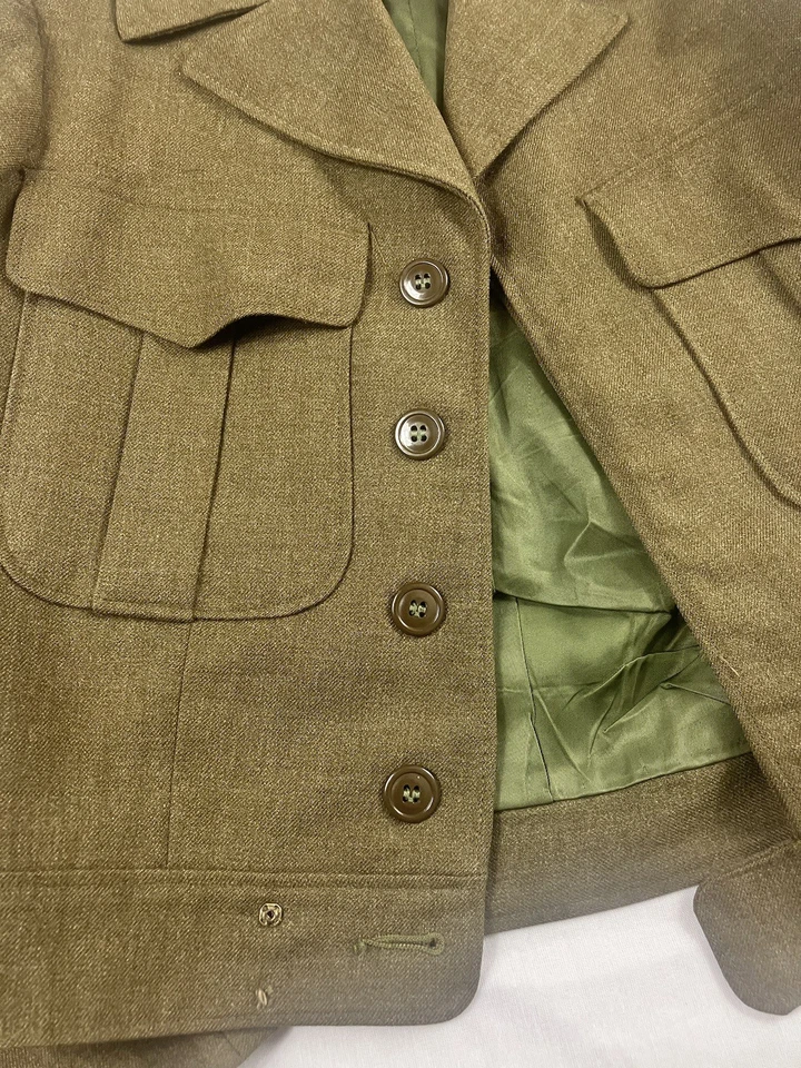 Chaqueta "Ike" vintage 36/34L para hombre años 50 verde ejército de Estados Unidos M-1950 Foto 4 de 4