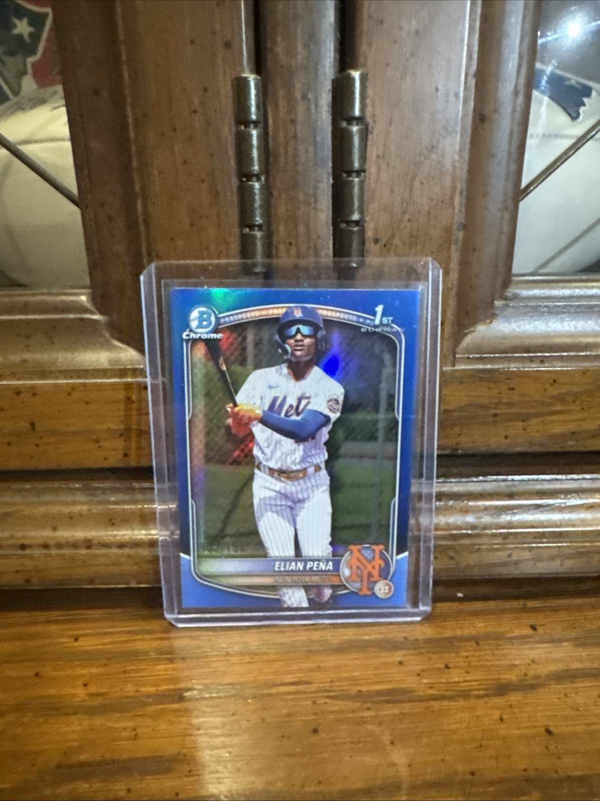 TRUE BLUE! 2025 Bowman Chrome Elian Pena TRUE BLUE REFRACTOR /150 #BCP-155