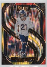 2024 Panini Select Premier Level Red & Yellow Shock Prizm Riley Moss #190 1lm5