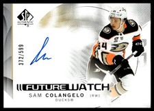 2024-25 SP Authentic Future Watch Horizontal Autograph Rookie Sam Colangelo