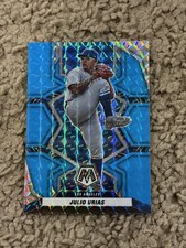 Julio Urias 2022 Panini Mosaic #188 Blue Fluorescent /15