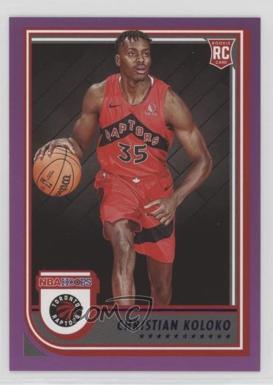 2022-23 Panini NBA Hoops Rookies Purple Christian Koloko #261 Rookie RC 0w8