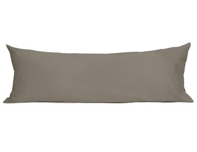  Body Pillowcase 100% Cotton Long Pillow Cover/Case Body (21''x54'') Taupe Gray