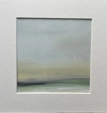 Original painting -  WHEN I CLOSE MY EYES - landscape with mat