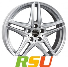 Borbet XR brilliant silver 8x17" ET30 LK5 120 ML 72.5 Alufelgen 17 Zoll