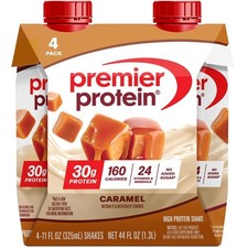 Protein Shake Caramel Flavor 11 fl oz 30g Protein 4 Pack