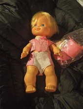 Vintage Pink  Mattel Baby Magic Tender Love 14" 1978 Doll