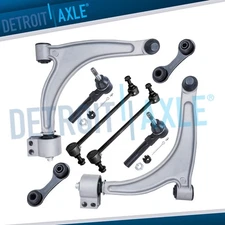 8pc Front Lower Control Arms Tie Rods Sway Bars for Chevy Malibu Pontiac G6 Aura
