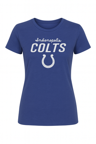 NFL Indianapolis Colts Womens Active Dry Fabric -Shirt Blue Choose Size