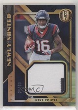 2018 Panini Gold Standard Newly Minted Memorabilia Prime 26/49 Keke Coutee y0i
