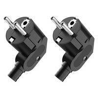 Schuko Stecker Winkelstecker 250V 16A Wasserdicht 2 StüCk FüR 8-10Mm Kabel
