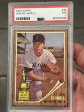 1962 Topps #35 Don Schwall All Star Rookie PSA 7  NM