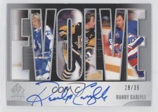 2020 Upper Deck SP Signature Edition Legends evolve 28/35 Randy Carlyle Auto 0c3