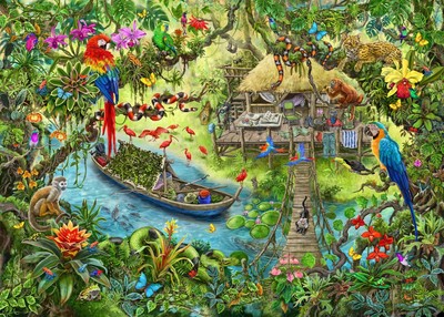 Ravensburger EXIT Puzzle Kids - 12924 Die Dschungelexpedition - 368 Teile Puzzle