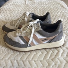 Gola Chicago CLB340 Womens Grey White Pink Retro Running Sneakers Size 6