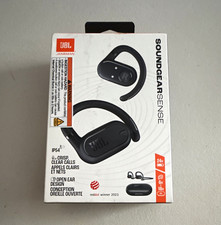 JBL Soundgear Sense Open-Ear Bluetooth Ear-Hook Earbuds, Black