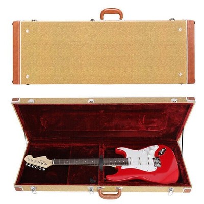 Glarry Hard Case Fits Most Standard 39'' Electric Guitars Lockable Christmas Gift