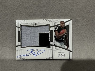 2022 Panini National Treasures Rookie Patch Auto Zamir White RPA /99 Raiders RC