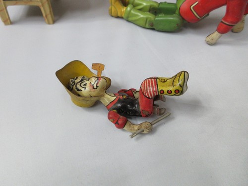 1945 Lil Abner Dogpatch Band Blech Litho Aufzieh Unikat Art Co. - Bild 6 von 18