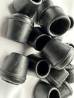 8760e Leg Tips 3/4inch Inside Diameter Rubber Chair Leg Caps 20 Pack Black