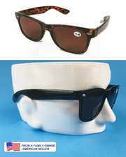 MEN'S WOMEN'S READING SUNGLASSES ICONIC LOOK 1.00 to 4.00 full sun readers