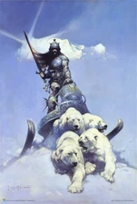 Silver Warrior By: Frank Frazetta Poster 24in x 36in