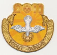 Boy Scouts of America Patch Scout Sunday 2011 BSA USA Dove