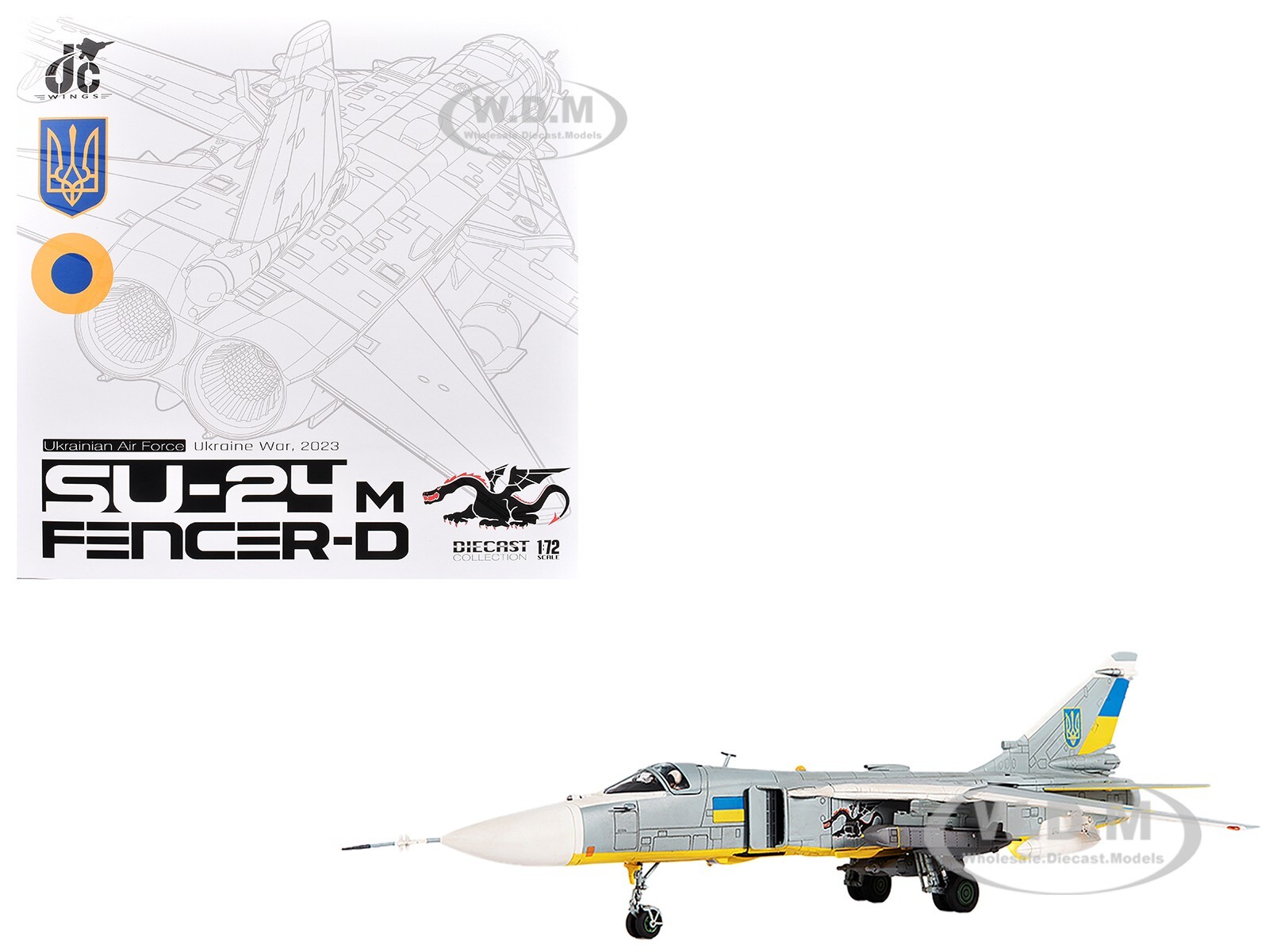 САМОЛЕТ SUKHOI SU-24M FENCER-D ДЛЯ ВОЙНЫ В УКРАИНЕ 2023 172 JC WINGS JCW-72-SU24-001 33490₽