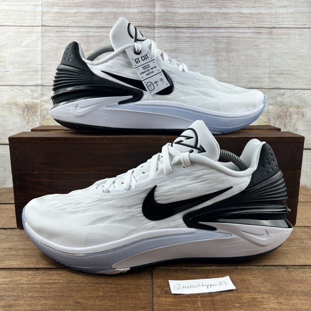 Nike Air Zoom GT Cut 2 White Black Basketball Shoe DX6650-100 Men