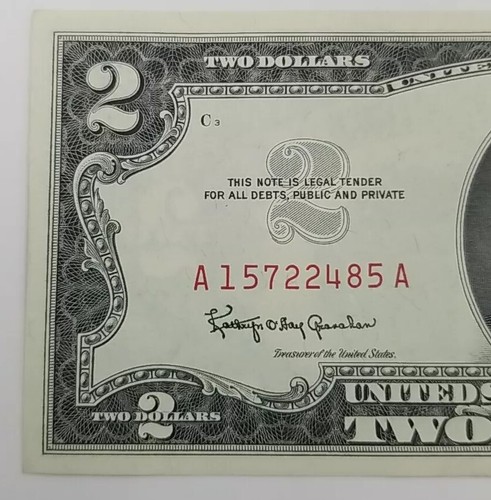3 Note Lot $1 (1935E Silver Cert), $2 (1963A Red Seal) & $5 (1963 Red Seal) #791 - Picture 9 of 20