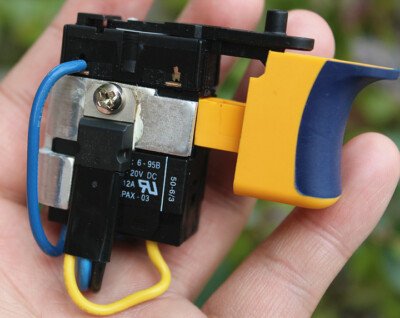 Pistol Drill Switch DC Trigger Switch 9.6-20V DC 12A CAPAX-03 50-6