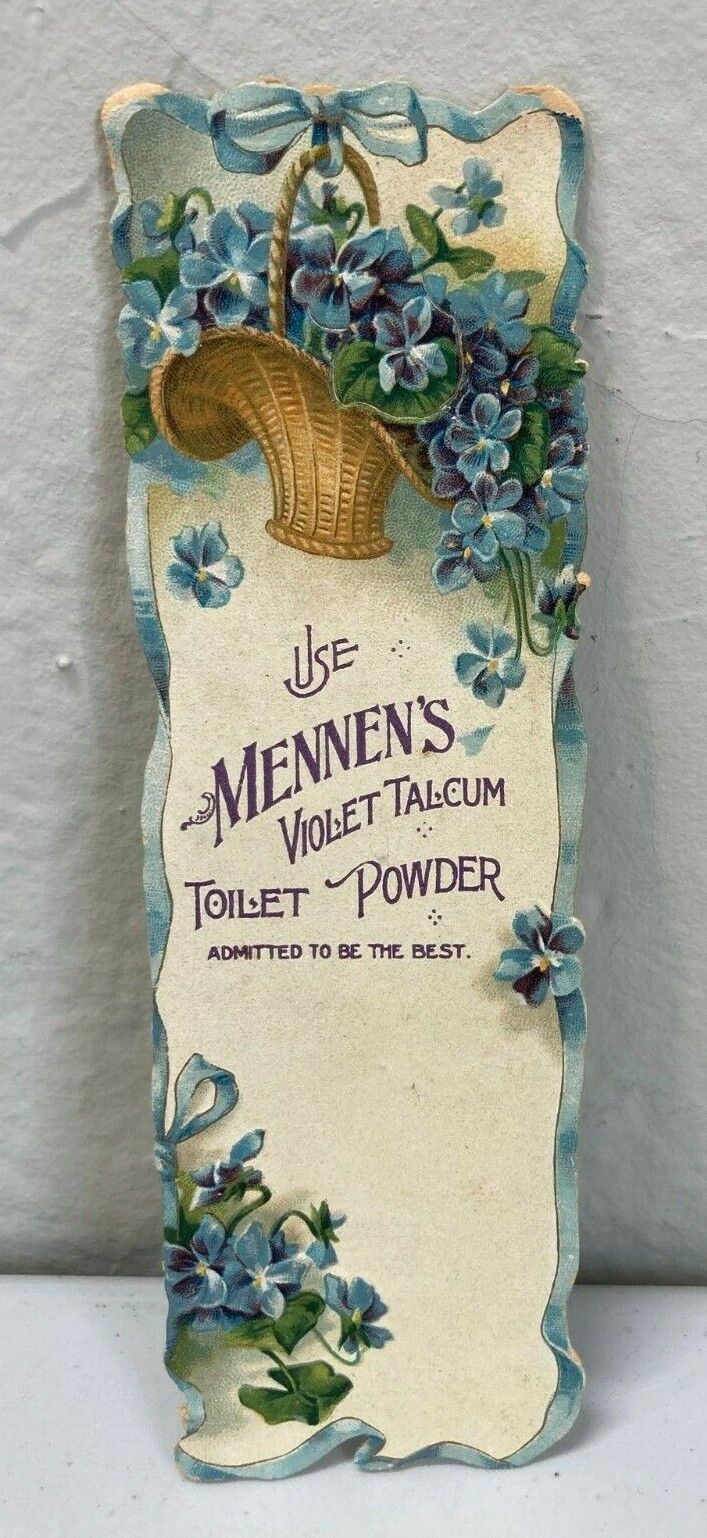 Vintage Victorian Era Advertising Toil Flowers Bookmark Max 78% OFF Mennen's Ranking TOP4