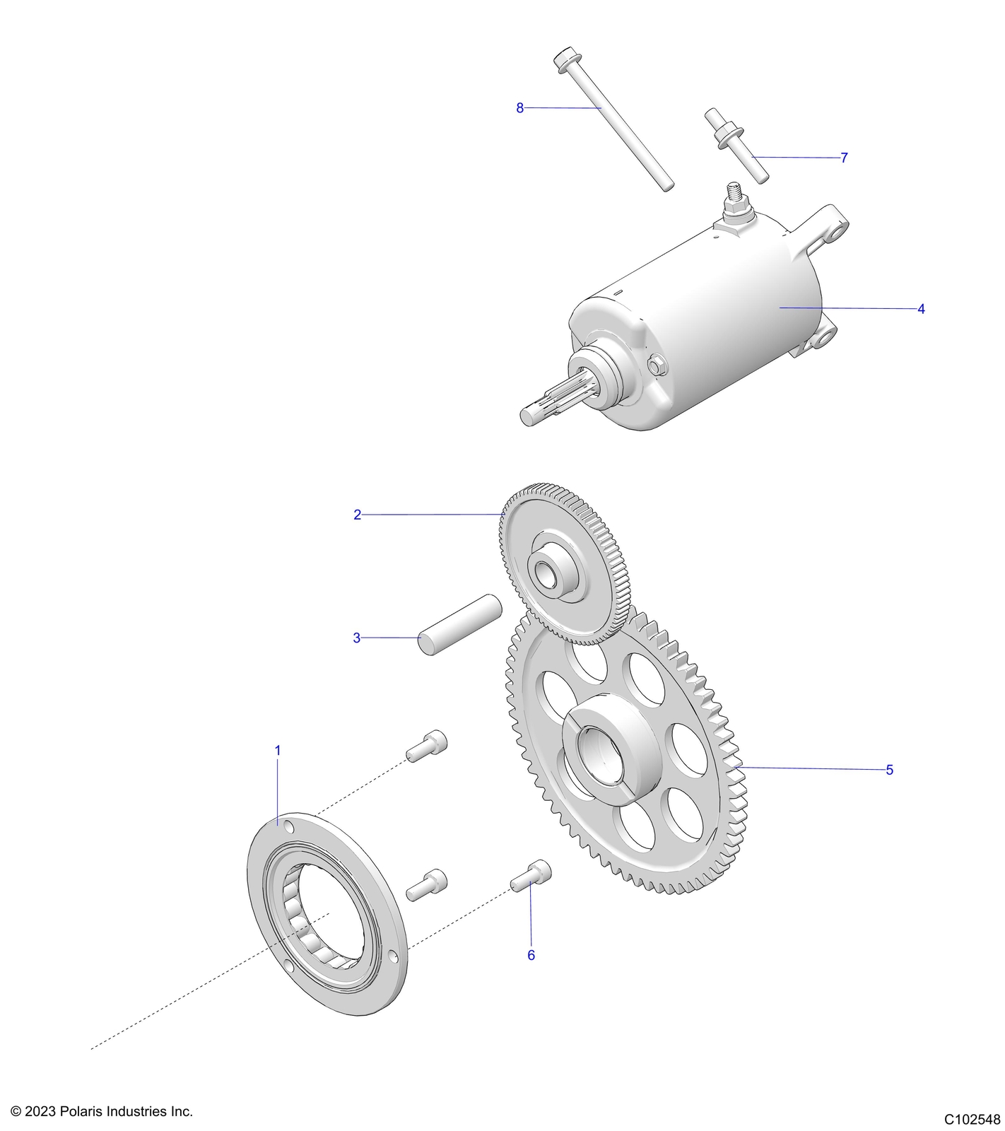Polaris Starter Gear Assembly, Genuine OEM Part 1204683, Qty 1 eBay