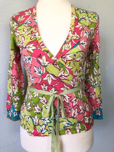 *6*40 EMILIO PUCCI cashmere silk knitted cardigan pullover tank Top Tunic ITALY