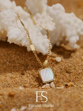 Non Tarnish Gold Plated Pendant Necklace-N093-Free Shipping over $35