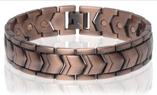 Copper Magnetic Link Bracelet  Oxidized Copper Arthritis Pain Relieve Bracelet